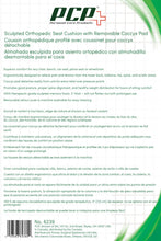 Load image into Gallery viewer, Back of Orthopaedic Seat Cushion with Removable Pad Packaging