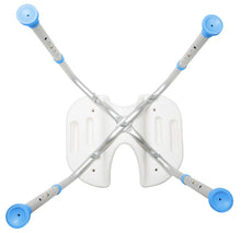 Load image into Gallery viewer, Bottom of Padded Bath Safety Seat with Hygienic Cutout