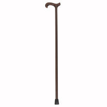 Load image into Gallery viewer, Male Light Brown Wood Derby Handle Cane