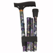 Load image into Gallery viewer, Folded Butterfly Pattern Folding Adjustable Fritz Handle Cane