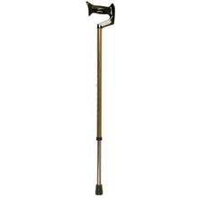 Load image into Gallery viewer, Women's Large Bronze Adjustable Orthopaedic Handle Cane