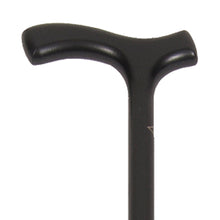 Load image into Gallery viewer, Close-up On Black Beechwood Medium Grip Wood Fritz Handle Cane Handle