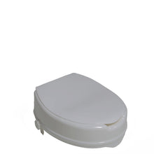 Load image into Gallery viewer, 4" Molded Raised Toilet Seat with Lid Closed
