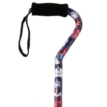 Load image into Gallery viewer, Close-up On Adjustable Cat Pattern Offset Handle Cane Handle
