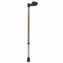 Load image into Gallery viewer, Right Hand Bronze Adjustable Molded Palm Grip Handle Cane