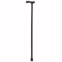 Load image into Gallery viewer, Black Beechwood Large Grip Wood Fritz Handle Cane