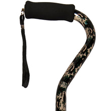 Load image into Gallery viewer, Close-up On Adjustable Hunter Camouflage Pattern Offset Handle Cane Handle