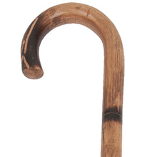 Load image into Gallery viewer, Close-up on 1" Carved Vaneer Wood Round Handle Cane Handle