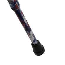 Load image into Gallery viewer, Close-up On Adjustable Cat Pattern Offset Handle Cane Tip