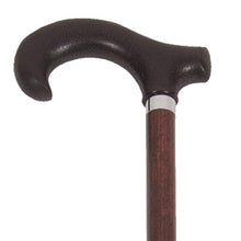 Load image into Gallery viewer, Close-up on Male Walnut Wood Derby Handle Cane Handle