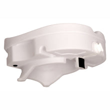 Load image into Gallery viewer, Bottom/Side of Molded Raised Toilet Seat with Tightening Lock