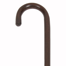 Load image into Gallery viewer, Close-up on 7/8" Walnut Wood Round Handle Cane Handle
