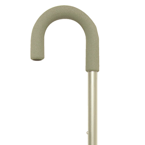 Close up on Large Adjustable Curved Handle Cane Handle