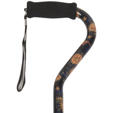 Load image into Gallery viewer, Close-up On Adjustable Celestial Pattern Offset Handle Cane Handle
