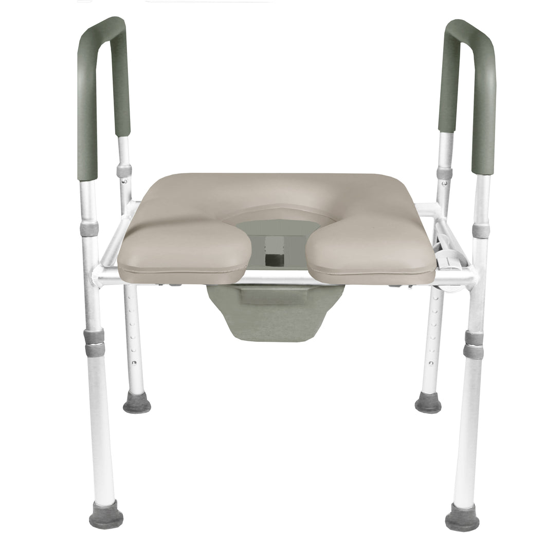 7007-TF / (TOOL FREE) Raised Toilet Seat with Safety Frame