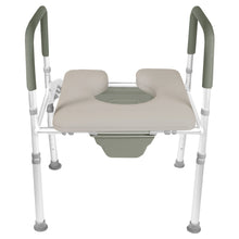 Load image into Gallery viewer, 7007-TF / (TOOL FREE) Raised Toilet Seat with Safety Frame
