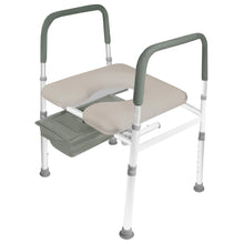 Load image into Gallery viewer, 7007-TF / (TOOL FREE) Raised Toilet Seat with Safety Frame

