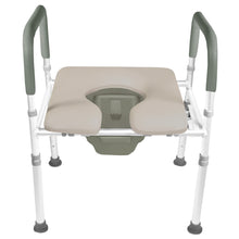 Load image into Gallery viewer, 7007-TF / (TOOL FREE) Raised Toilet Seat with Safety Frame
