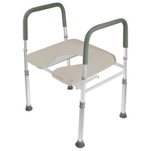 Load image into Gallery viewer, 7007-TF / (TOOL FREE) Raised Toilet Seat with Safety Frame

