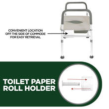 Load image into Gallery viewer, 7007-TF / (TOOL FREE) Raised Toilet Seat with Safety Frame

