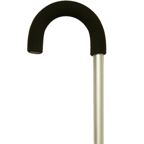 Close-up On Men's Frost Style Adjustable Round Crook Handle Cane Handle