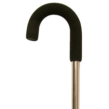 Load image into Gallery viewer, Close-up On Women&#39;s Bronze Adjustable Round Crook Handle Cane Handle
