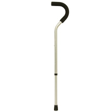 Load image into Gallery viewer, Silver Frost Adjustable Classic Offset Handle Cane

