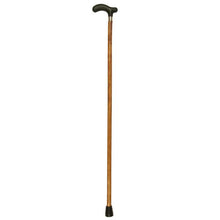 Load image into Gallery viewer, Light Brown Medium Grip Wood Fritz Handle Cane
