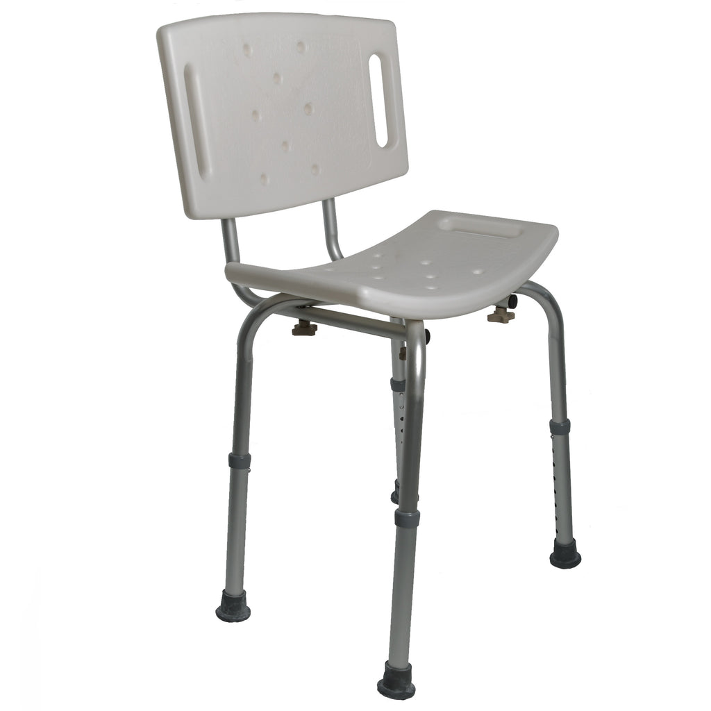 Bath Safety Seat with Backrest and Extended Legs