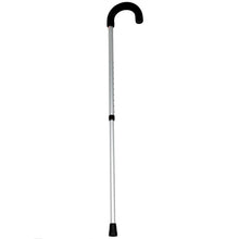 Load image into Gallery viewer, Silver Frost Adjustable Cane with Large Round Crook Handle
