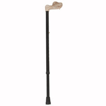 Load image into Gallery viewer, Right Hand Black Adjustable Molded Palm Grip Handle Cane
