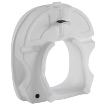 Load image into Gallery viewer, Bottom of Molded Raised Toilet Seat with Tightening Lock
