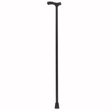 Load image into Gallery viewer, Black Beechwood Medium Grip Wood Fritz Handle Cane
