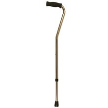 Load image into Gallery viewer, Bronze Adjustable Offset Handle Cane with Soft Grip
