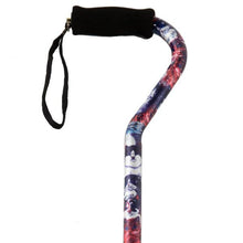 Load image into Gallery viewer, Close-up On Adjustable Cat Pattern Offset Handle Cane Handle
