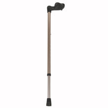 Load image into Gallery viewer, Right Hand Bronze Adjustable Molded Palm Grip Handle Cane
