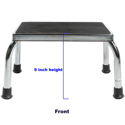 Front View of Foot Stool Showing Stool is 9 Inches in Height