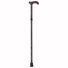 Load image into Gallery viewer, Paisley Style Folding Adjustable Derby Handle Cane
