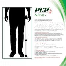 Load image into Gallery viewer, Folding Adjustable Orthopaedic Handle Cane Instructions
