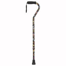 Load image into Gallery viewer, Adjustable Butterfly Pattern Offset Handle Cane
