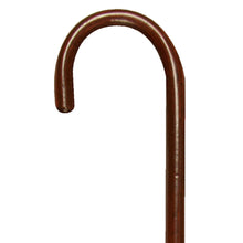 Load image into Gallery viewer, Close-up on 1&quot; Mahogany Wood Round Handle Cane Handle
