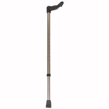 Load image into Gallery viewer, Left Hand Bronze Adjustable Molded Palm Grip Handle Cane
