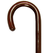 Load image into Gallery viewer, Close-up on 7/8&quot; Mahogany Wood Round Handle Cane Handle

