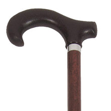 Load image into Gallery viewer, Close-up on Male Walnut Wood Derby Handle Cane Handle
