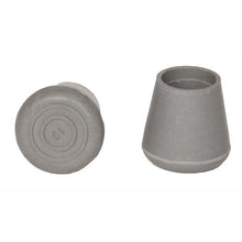 Load image into Gallery viewer, Grey 7/8&quot; and 1&quot; Diameter Replacement Cane Tips
