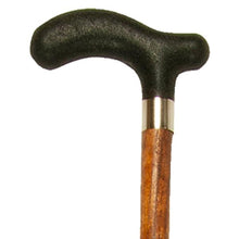 Load image into Gallery viewer, Close-up On Light Brown Medium Grip Wood Fritz Handle Cane Handle

