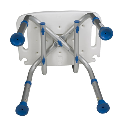 Bottom of Padded Bath Safety Seat with Backrest